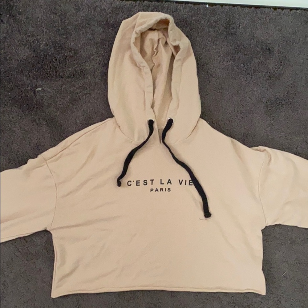 Cropped Long Sleeve hoodie